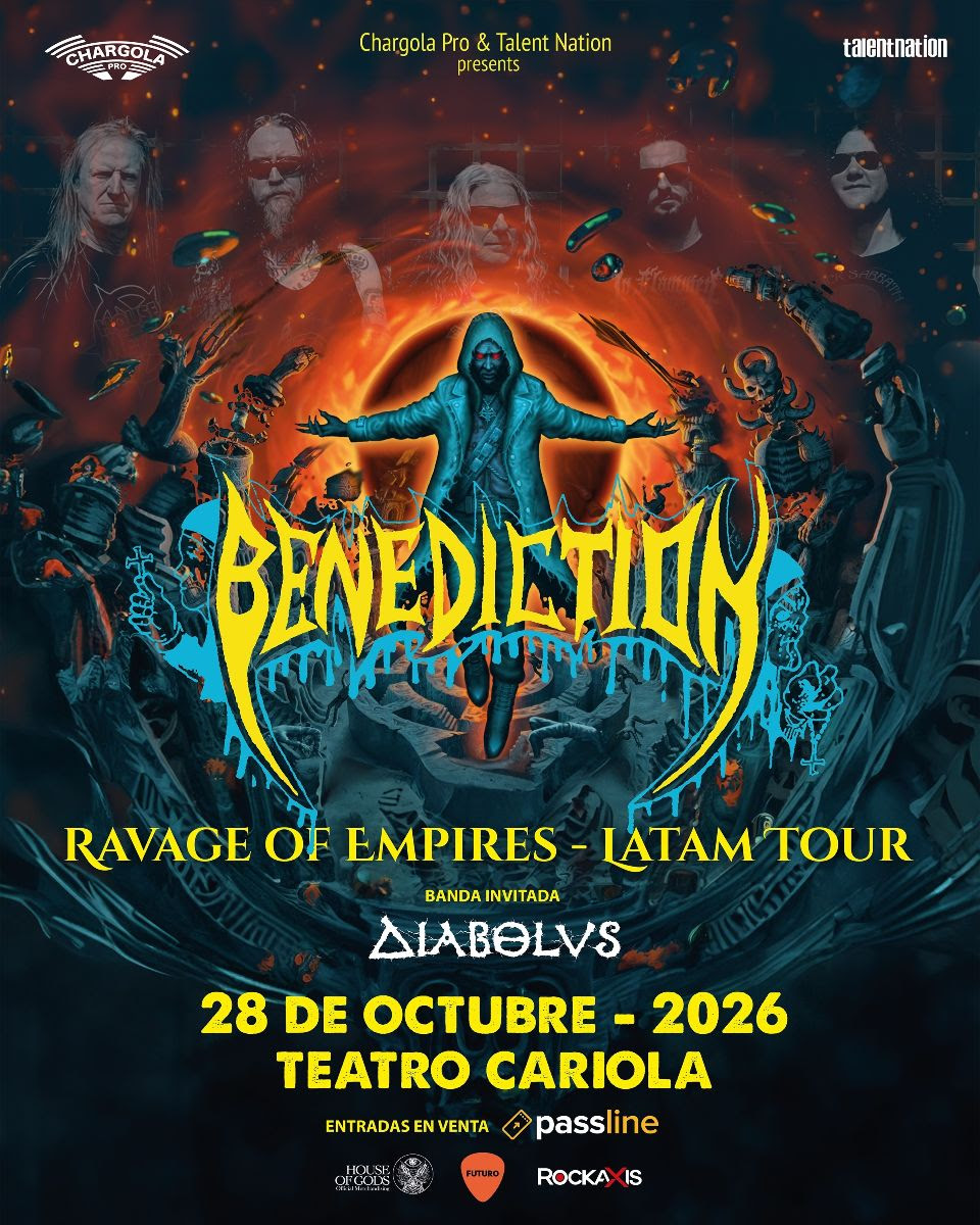 Benediction en Chile: Entradas ya disponibles y se confirma banda invitada